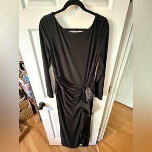 Elegant Black Long Sleeve Dress from Ralph Lauren